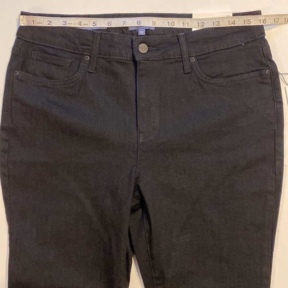 NYDJ SZ 10 Black Denim Skinny Jeans New D31 - Picture 13 of 16